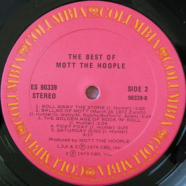Mott The Hoople – The Best Of (Used vinyl)