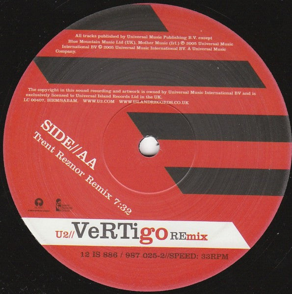 U2 – Vertigo (Remix) (Used vinyl)