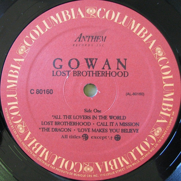 Gowan – Lost Brotherhood (Used vinyl)