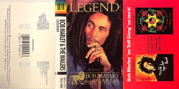 Bob Marley & The Wailers – Legend - The Best Of Bob Marley And The Wailers (Used cassette)