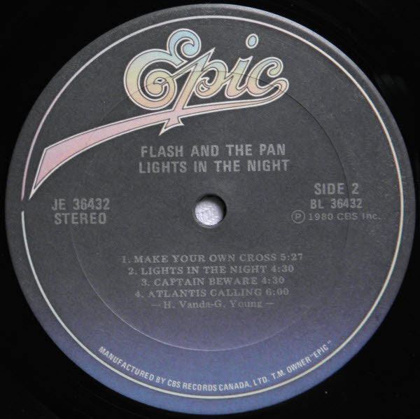 Flash And The Pan – Lights In The Night (Used vinyl)