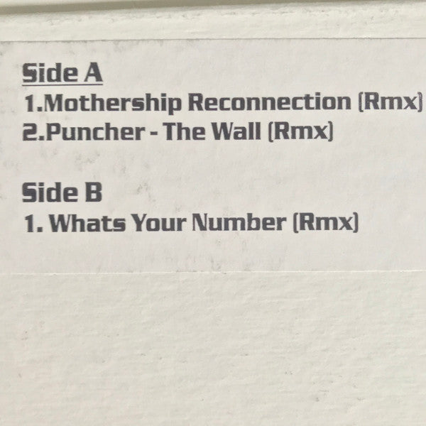 Scott Grooves, Puncher, Ian Pooley – Mothership Reconnection (Rmx) / The Wall (Rmx) / What's Your Number (Rmx) (Used vinyl)