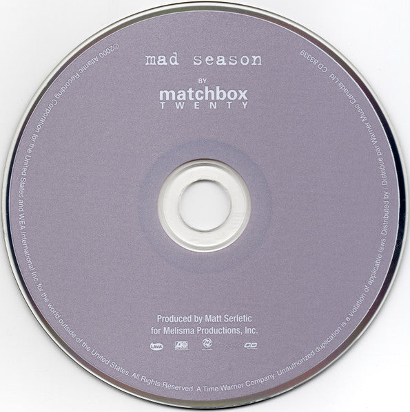 Matchbox Twenty – Mad Season (Used CD)