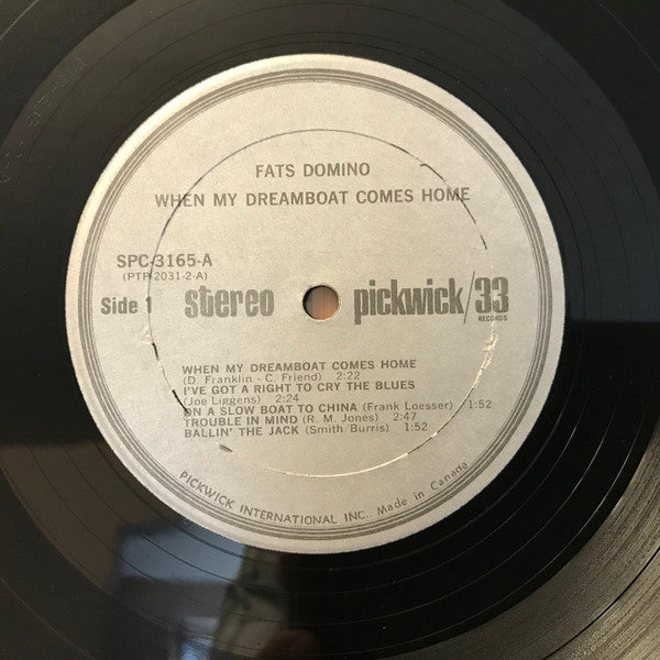 Fats Domino – 2 LP - When My Dreamboat Comes Home / Blueberry Hill (Used vinyl)