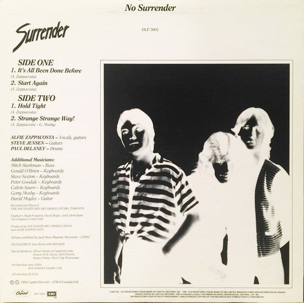 Surrender – No Surrender (Used vinyl)