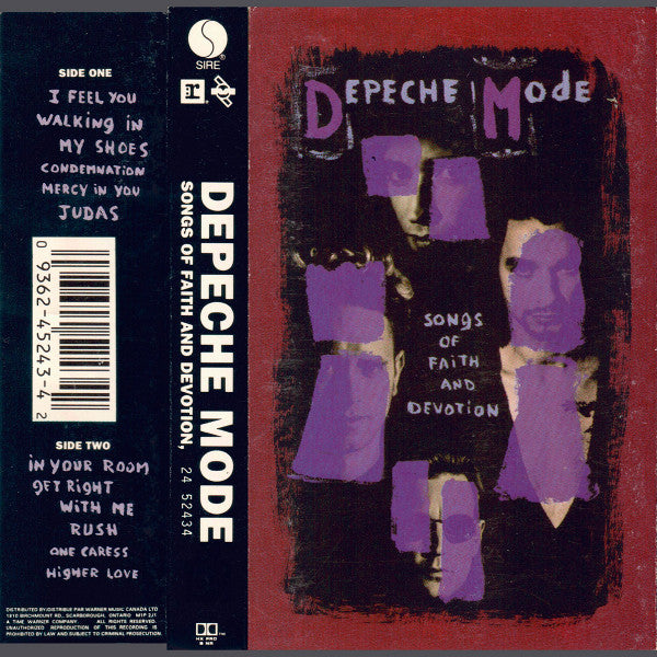 Depeche Mode – Songs Of Faith And Devotion (Used cassette)