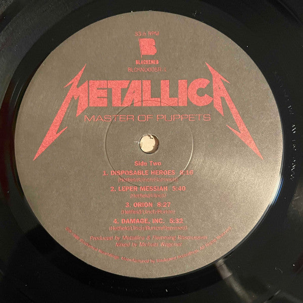 Metallica – Master Of Puppets (Used vinyl)
