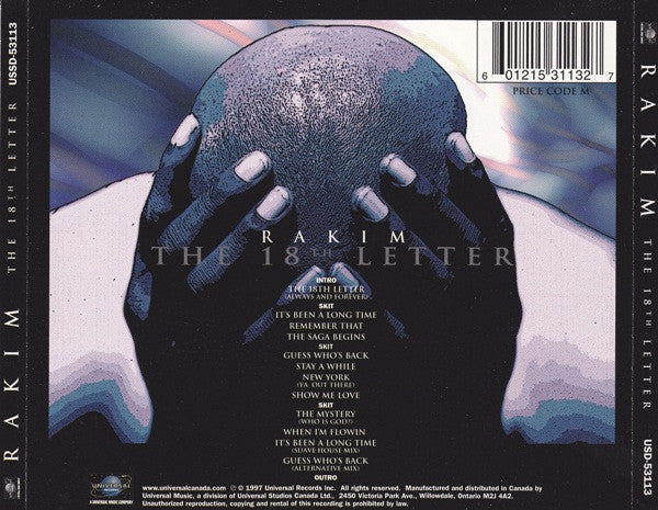 Rakim – The 18th Letter - Used CD