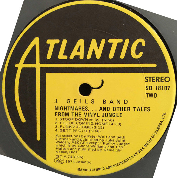 J. Geils Band – Nightmares ...And Other Tales From The Vinyl Jungle (Used vinyl)