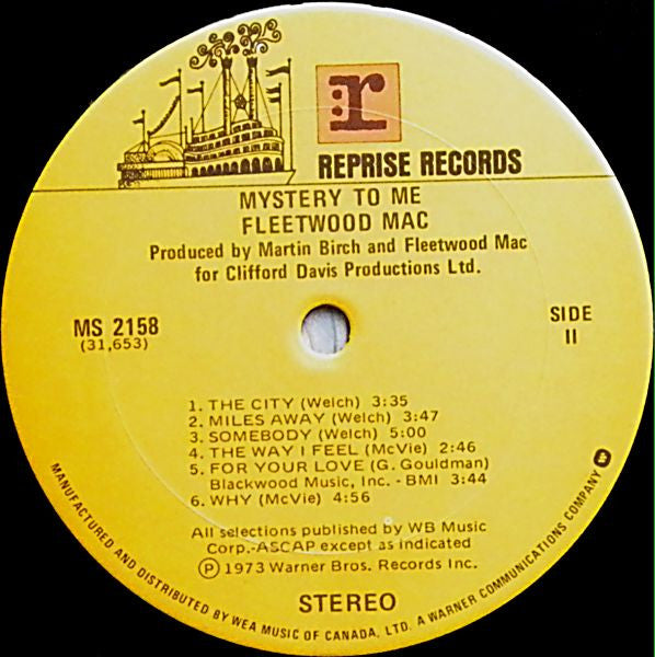 Fleetwood Mac – Mystery To Me (Used vinyl)