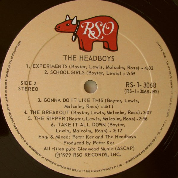 The Headboys – The Headboys (Used vinyl)