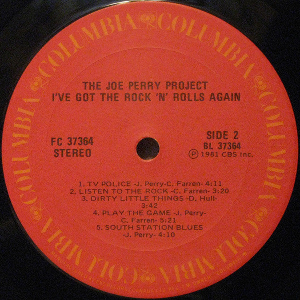 The Joe Perry Project – I've Got The Rock 'N' Rolls Again (Used vinyl)
