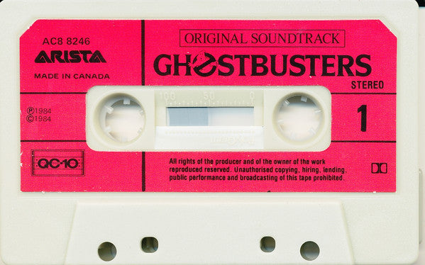 Various – Ghostbusters (Original Soundtrack Album) (Used cassette)