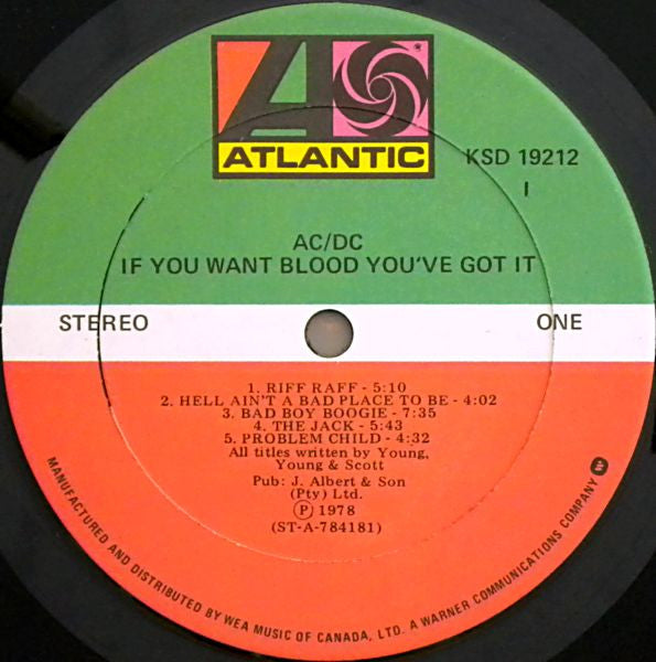 AC/DC – If You Want Blood You've Got It (Used vinyl)