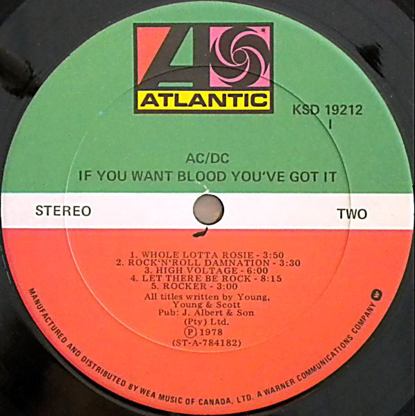 AC/DC – If You Want Blood You've Got It (Used vinyl)