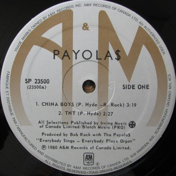 Payola$ – Introducing Payola$ (Used vinyl)