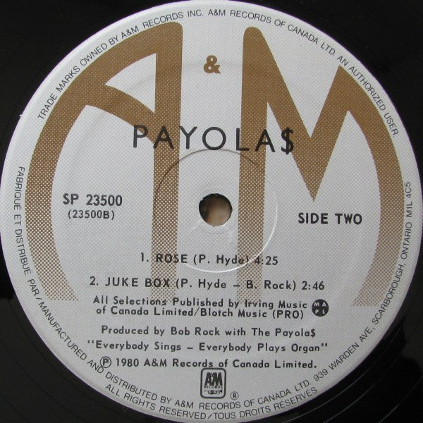 Payola$ – Introducing Payola$ (Used vinyl)