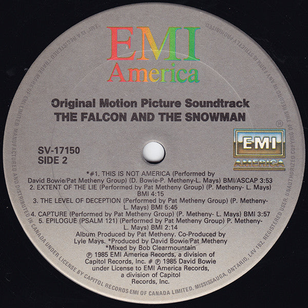 Pat Metheny Group – The Falcon And The Snowman (Original Motion Picture Soundtrack) (Used vinyl)