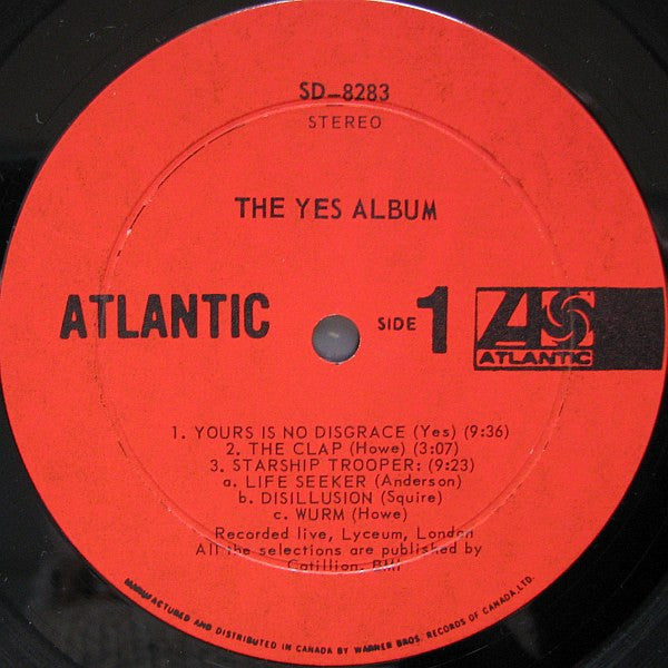 Yes – The Yes Album (Used vinyl)