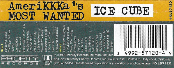Ice Cube – AmeriKKKa's Most Wanted (Used cassette)