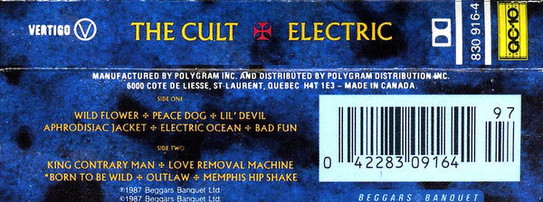 The Cult – Electric (Used cassette)