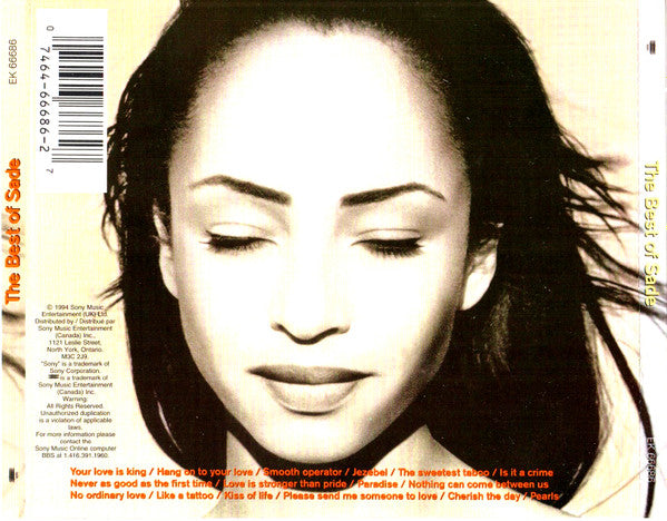 Sade – The Best Of Sade (Used CD)