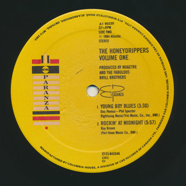 The Honeydrippers – Volume One (Used vinyl)