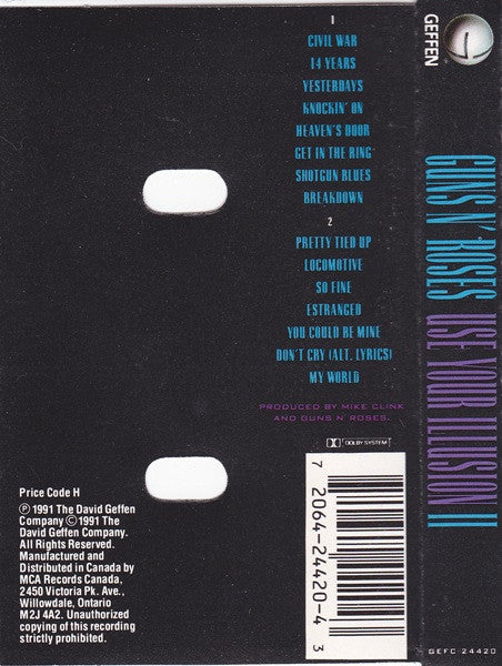 Guns N' Roses – Use Your Illusion II (Used cassette)