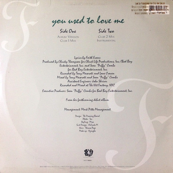 Faith – You Used To Love Me (Used vinyl)