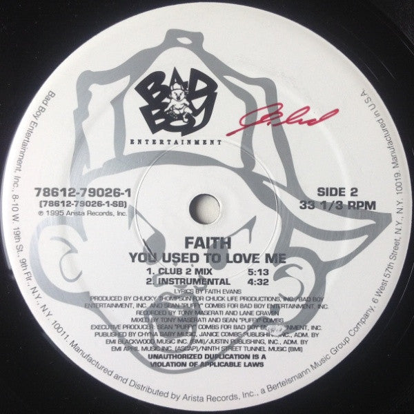 Faith – You Used To Love Me (Used vinyl)