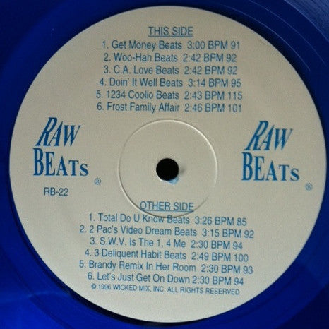 Raw Beats – Raw Beats #22 (Used blue vinyl)