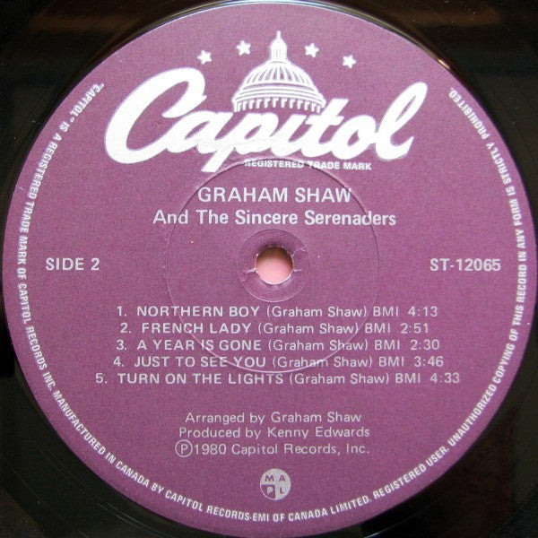 Graham Shaw And The Sincere Serenaders – Graham Shaw And The Sincere Serenaders (Used vinyl)