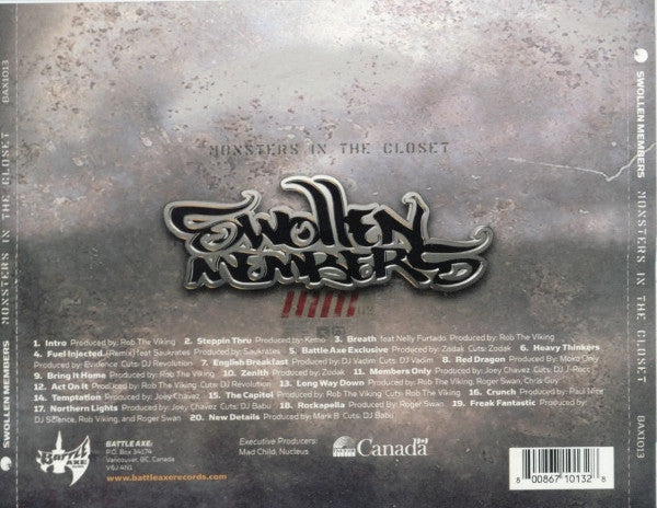 Swollen Members – Monsters In The Closet (Used CD)