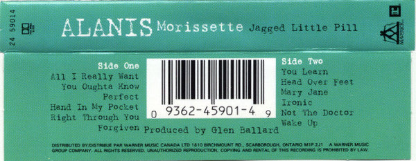 Alanis Morissette – Jagged Little Pill - Used cassette