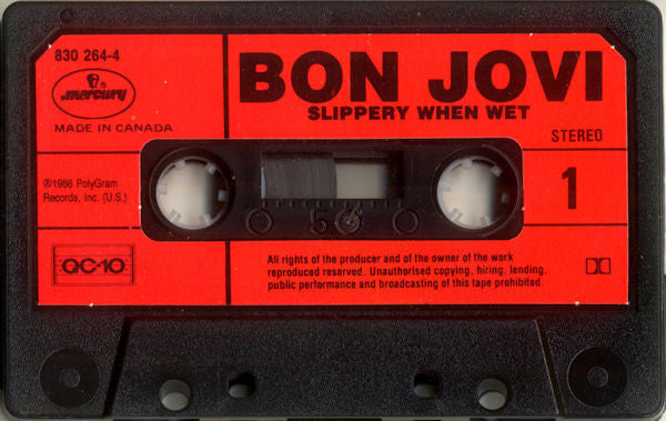 Bon Jovi – Slippery When Wet (Used Cassette)
