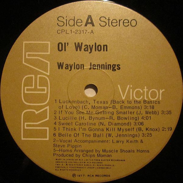 Waylon Jennings – Ol' Waylon (Used vinyl)