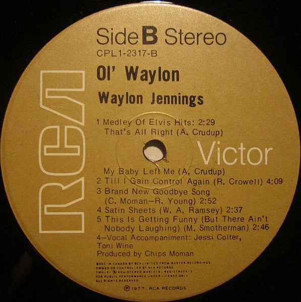 Waylon Jennings – Ol' Waylon (Used vinyl)