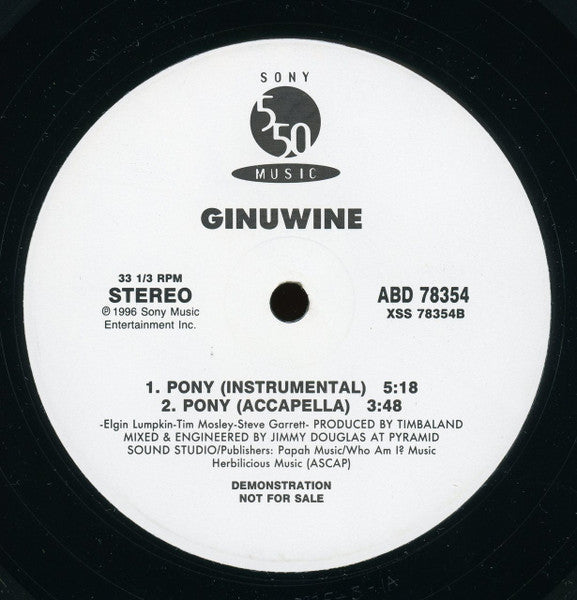Ginuwine – Pony (Used vinyl)