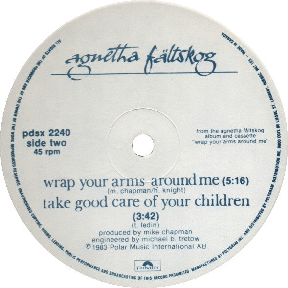 Agnetha Fältskog – The Heat Is On (Used Vinyl)