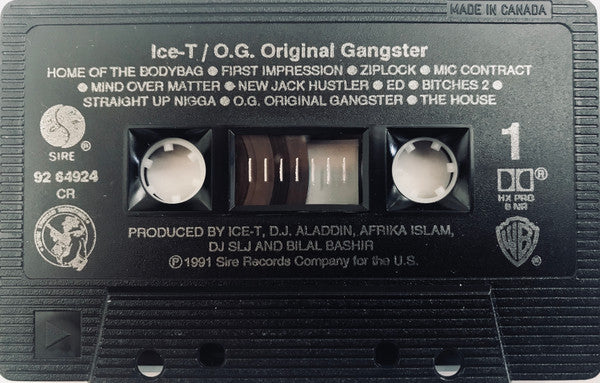 Ice-T – O.G. Original Gangster (Used cassette)