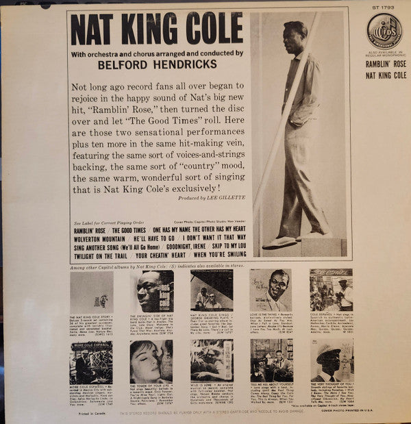 Nat King Cole – Ramblin' Rose (Used vinyl)