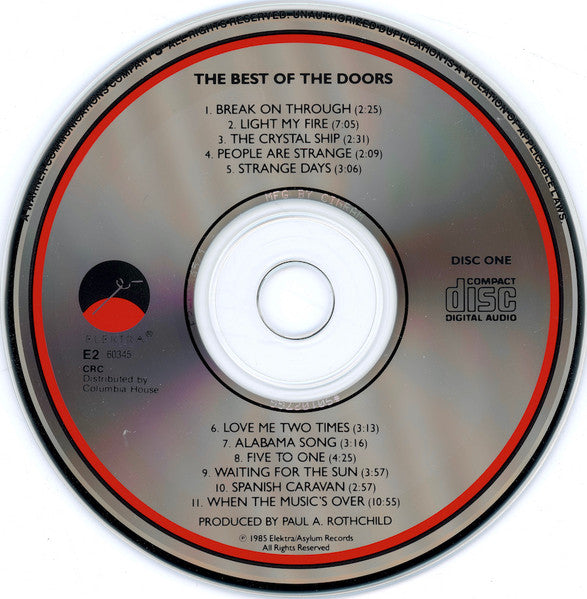 The Doors – The Best Of The Doors (Double disc) - Used CD