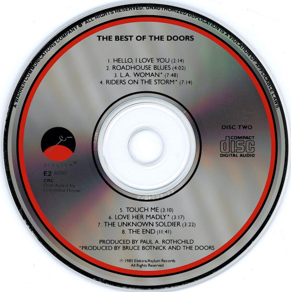 The Doors – The Best Of The Doors (Double disc) - Used CD