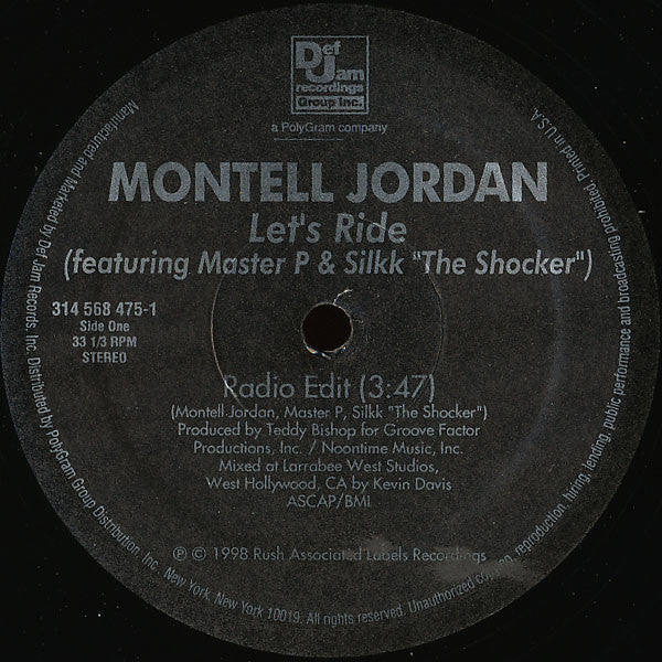 Montell Jordan – Let's Ride (Used vinyl)