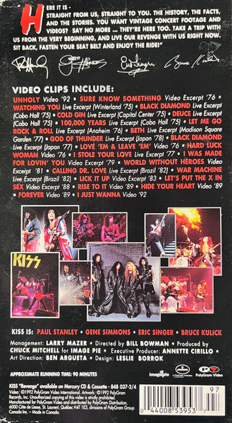 Kiss – X-Treme Close Up (Used VHS)