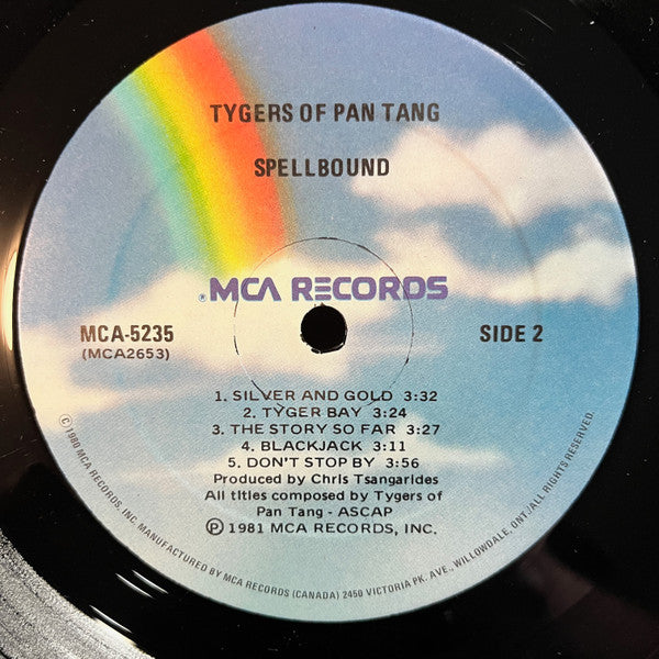 Tygers Of Pan Tang – Spellbound (Used vinyl)