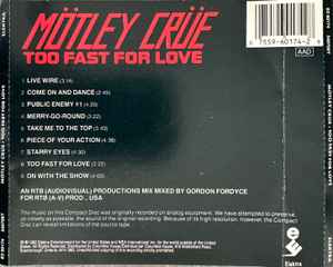 Mötley Crüe – Too Fast For Love (Used CD)