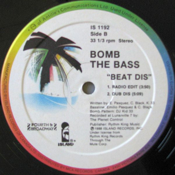 Bomb The Bass – Beat Dis (Used vinyl)