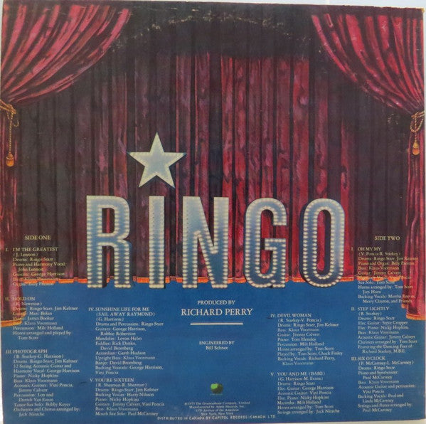 Ringo Starr – Ringo (Used vinyl)