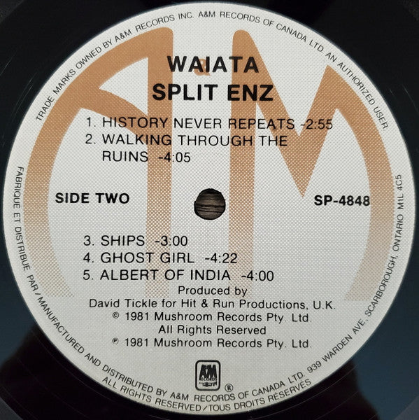 Split Enz – Waiata (Used vinly)